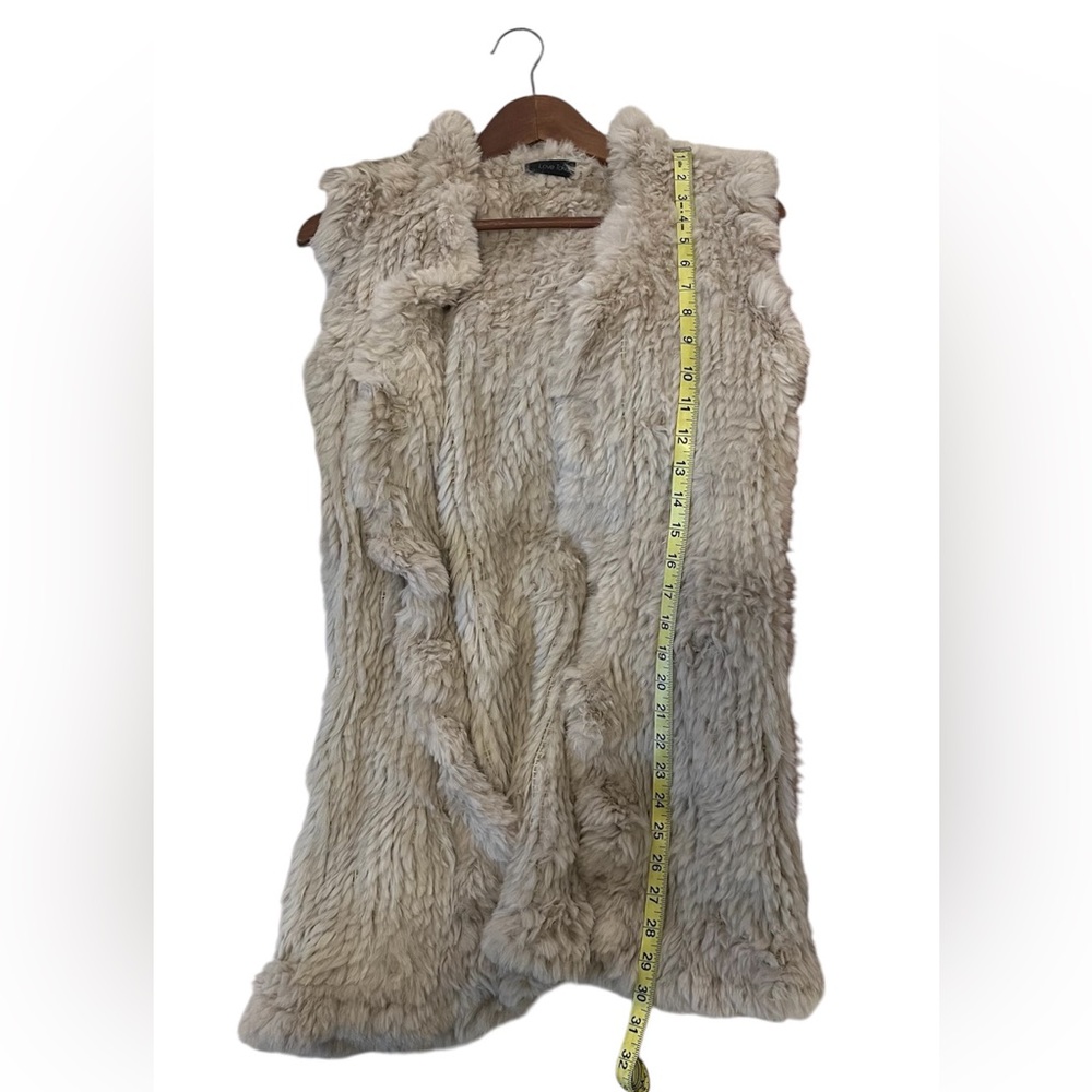 Love Token Rabbit Fur Vest Small